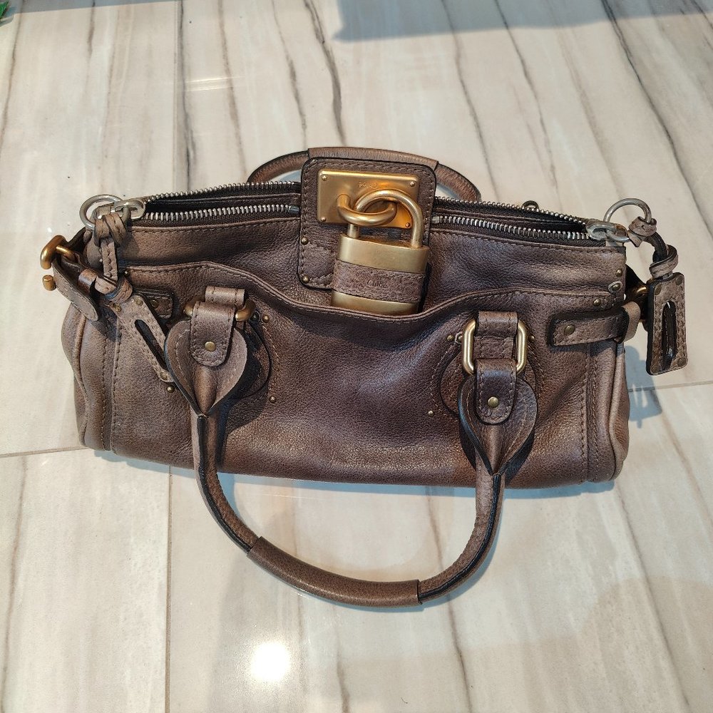 Authentic Chloe Paddington Brown Leather Bag
